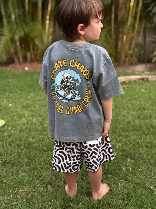 Skull & Swell Tee- Coastal Chaos Crew